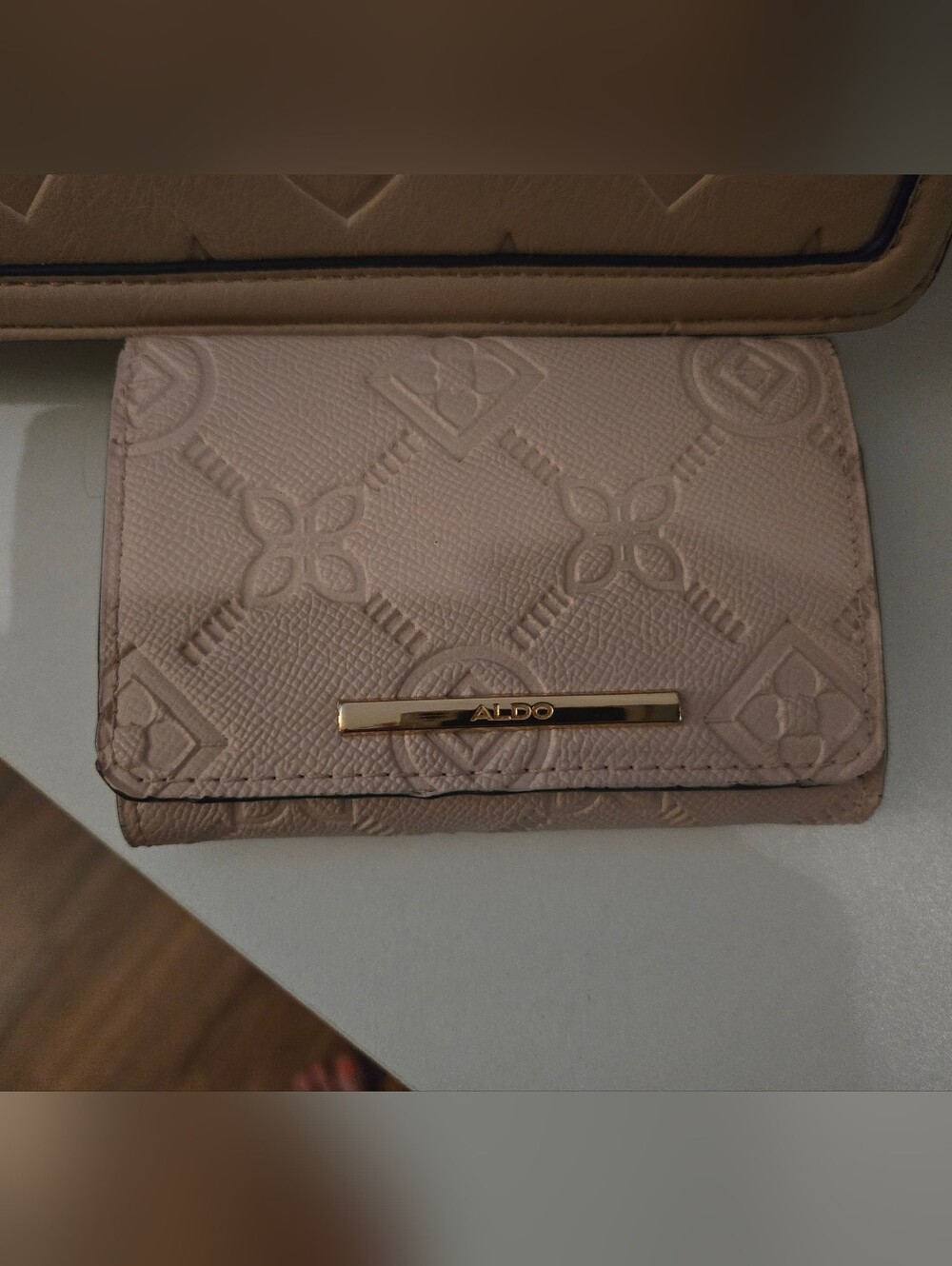 ALDO Women's Blush Pink Embossed Wallet